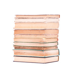 stack of Old books isolated