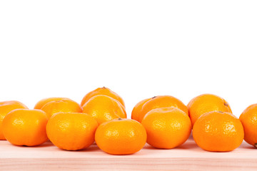 Ripe mandarins isolated