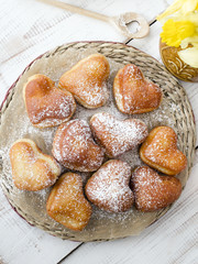 heart shaped donuts