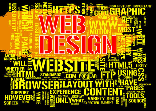 Web Design and Websites Words