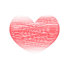 Heart from lines