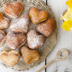 heart shaped donuts