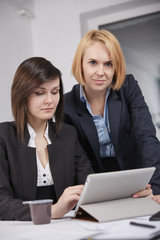 Two business woman in the office