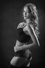 Fototapeta premium beautiful slim woman