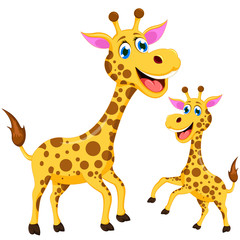 Obraz premium funny giraffe cartoon