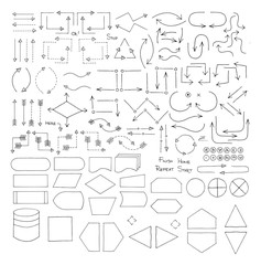 Doodle Flowchart Interface Elements