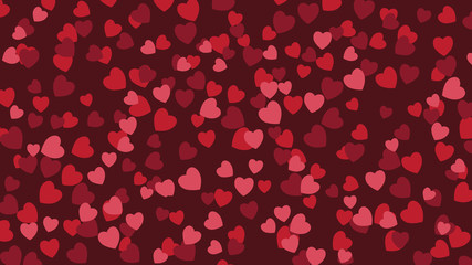 Widescreen heart background. EPS 10 vector illustration.