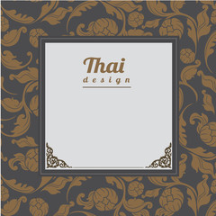 Thai pattern, background.vector illustration