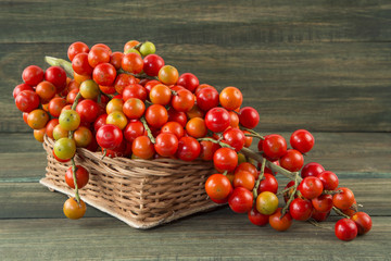Corozo fruta tropical colombiana.