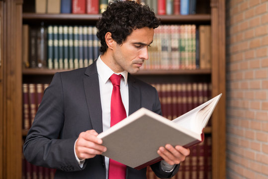 Man Reading A Book