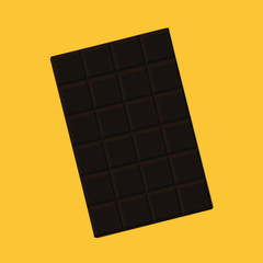 Chocolate bar icon, modern minimal flat design style, vector illustration