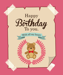 happy birthday design 