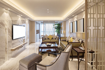 interior of luxury living room