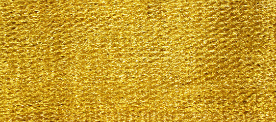 Gold thread on the fabric texture