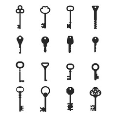 Key vector icons