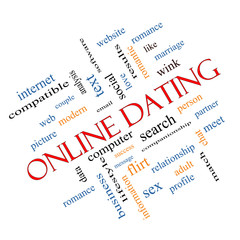 Online Dating Cloud Concept angle