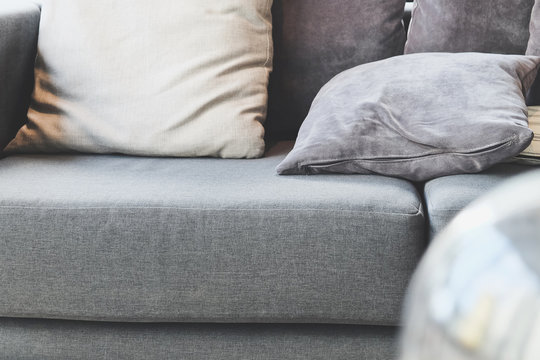 cushion on sofa,detail image of cushion on sofa, modern living room