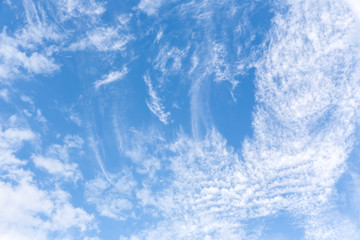 Blue sky with clouds