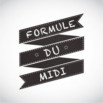 menu ardoise : formule du midi