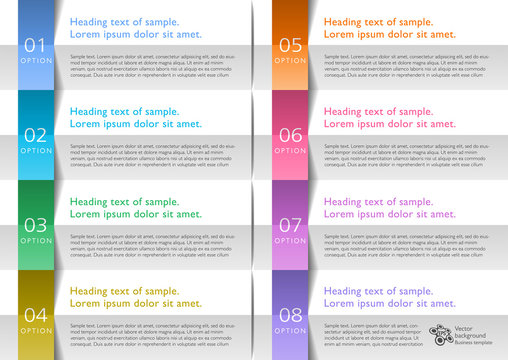 Infographics Web Banner & Label Design, Accordion pleat