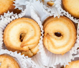 closeup delicious cookies