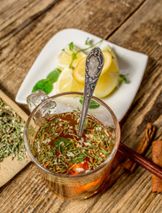 Cup of herbal tea