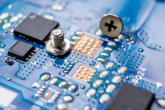 Blue electronic circuit