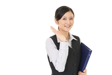 笑顔のビジネスウーマン