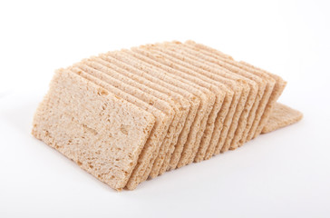 Crackers (breakfast) isolated