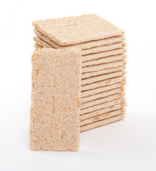 Crackers (breakfast) isolated