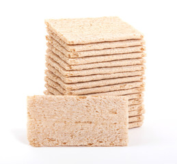 Crackers (breakfast) isolated