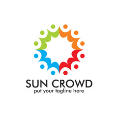Crowd People Logo Icon