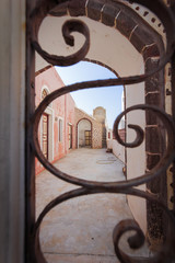 Traditional architecture of Oia village on Santorini