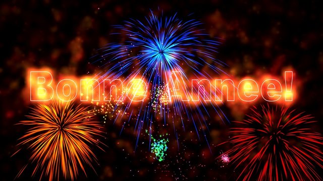 High quality 4k New Year animation.
