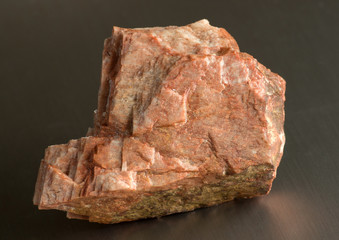 Mineral stone - feldspar. Feldspars crystallize from magma as veins in both intrusive and extrusive...