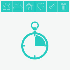 Stopwatch vector icon.