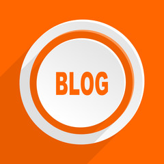 blog orange vector icon