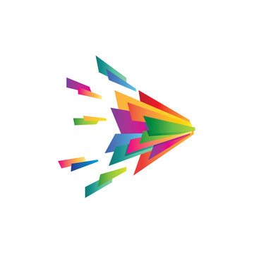 Modern Multi Color Sparkling Logo