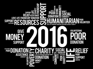 2016 help word cloud concept background