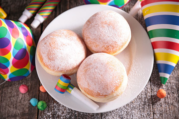 donut and carnival decoration