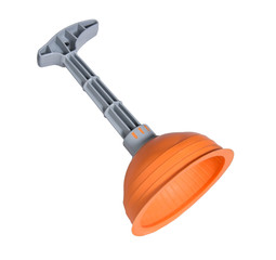 Cup plunger isolated on white