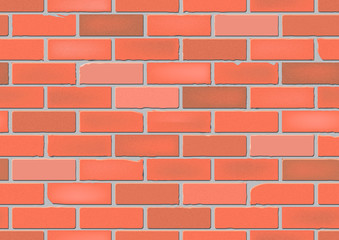 Seamless red brick wall