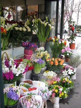 Цветы на улице Милана. Италия