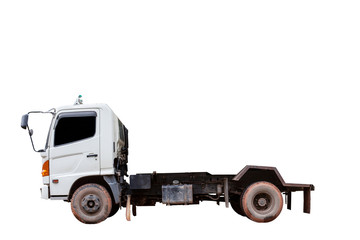  dumper truck isolated on white background ,with clipping path.