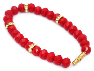 Bracelet of red beads