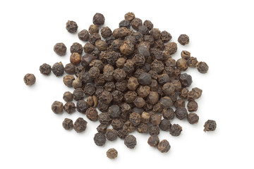 Heap of black peppercorns