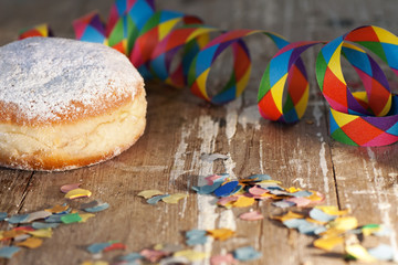 Delicious donuts for Mardi Gras