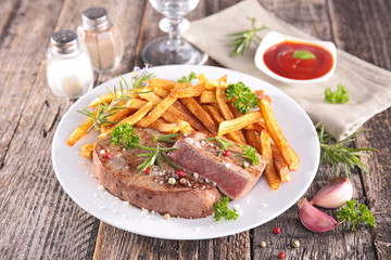 beef and french fries