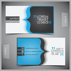 Vector set of creative business cards