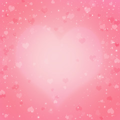 Valentine's day background with hearts